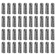 thumbnail image 1 of Unique Bargains Lot de 40 Embouts de Lacets en Métal 4.5x17mm Ouverture Cordons de Réparation Embouts Noirs, 1 of 6