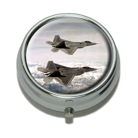 Pair of US Airforce F-22 Raptor Jet Fighters Pill Box