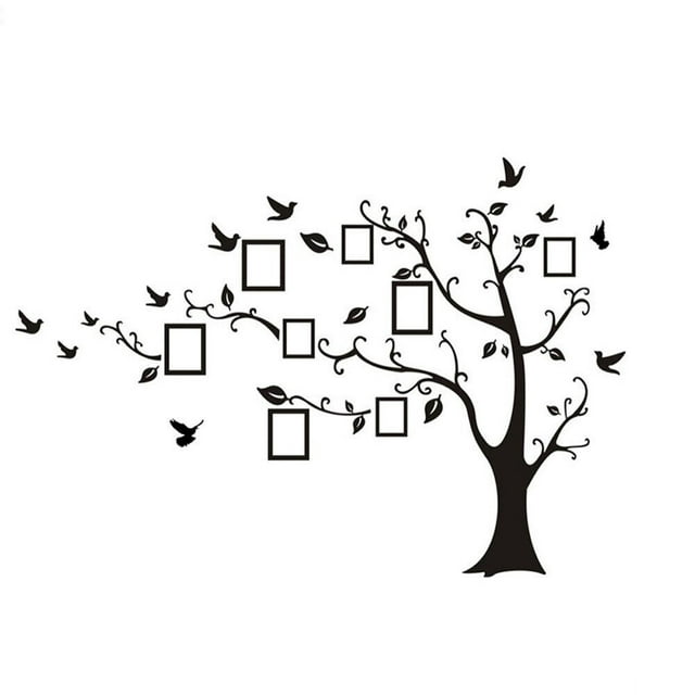 Large Family Tree Wall Decal Stickers Removable Photo Frame Tree With