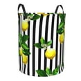 thumbnail image 2 of Balery,Laundry Hamper With Handles Laundry Basket Lemons On Striped Round Laundry Baskets Circular Hamper For Bathroom Organizer Basket Lightweight Storage Baskets For Bathroom, 2 of 8