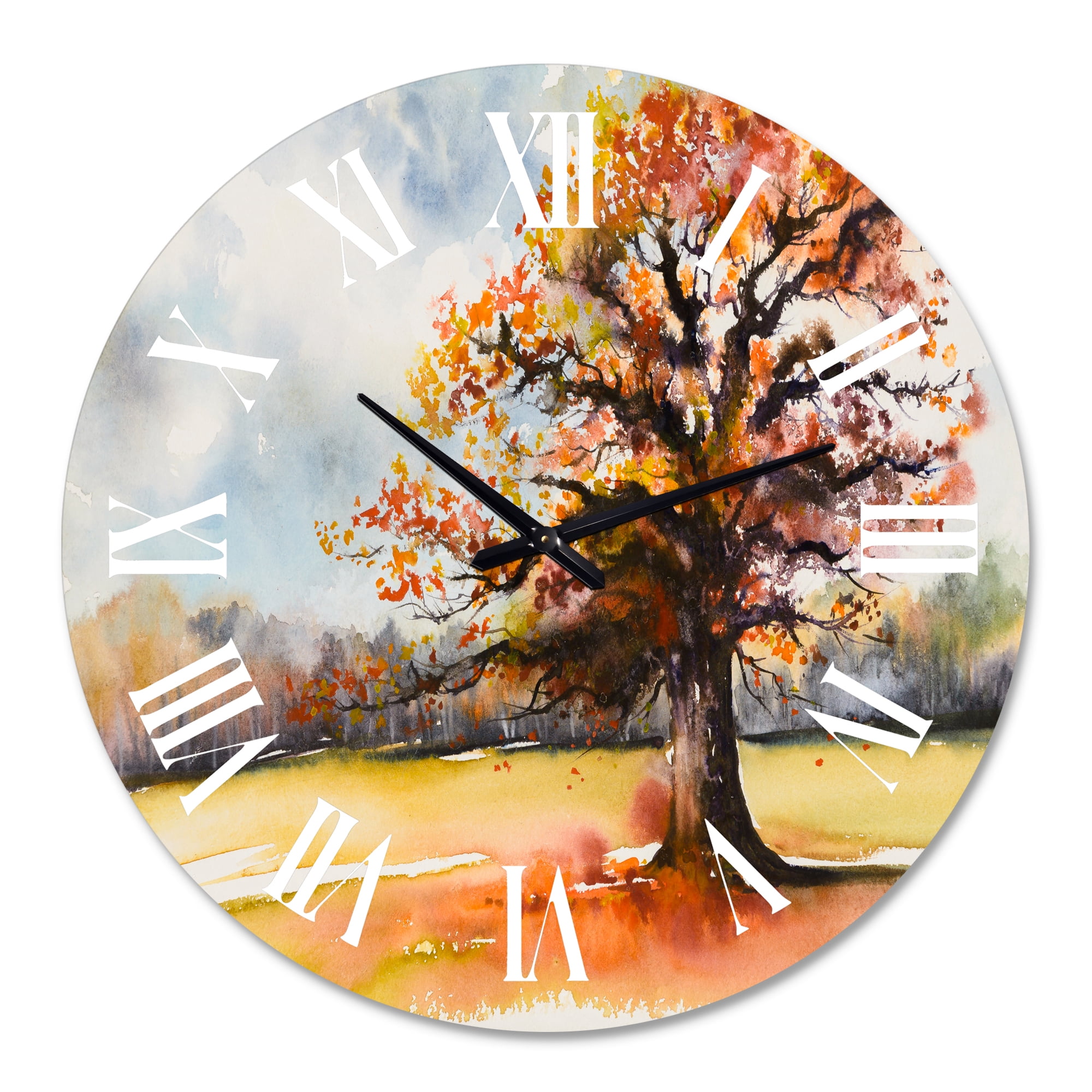 Designart 1 in Quartz Traditional Wall Clock