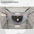 thumbnail image 2 of 2Pcs Cat Cage Hammock with Adjustable Straps, Hanging Pet Bed, Breathable Pet Cage Hammock for Indoor Cats Kitten Hamster Rabbit, 2 of 5