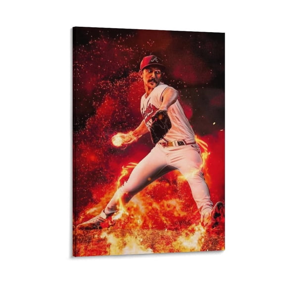 Spencer Strider Baseball Player Poster Canvas Boutique Poster Wall Art Decoration (2) Wall Art Poster Gifts Bedroom Prints Home Decor Hanging Picture Canvas Painting Posters 12x18inch(30x45cm)