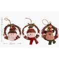thumbnail image 2 of 3 unids / lote Año Nuevo Decoraciones de Navidad Decoración de Navidad Corona Rota Círculo Árbol de Navidad Colgante Ventana Accesorios de Maquillaje Corona AB316 Xemadio JQWJ391, 2 of 7