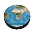 thumbnail image 3 of Gaeub Earth View World Map 14-17in Tire Cover, Spare Tire Cover, for Camper Caravan, Trailer, Car, Truck, SUV, Jeep - 14 inch, 3 of 9