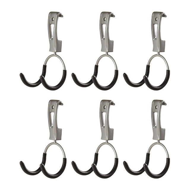 Rubbermaid Universal FastTrack Hanging Garage Hook Organizers, 6 Pack