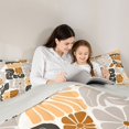 thumbnail image 4 of Homewish Gray Brown Boho Twin Comforter Sets,Vintage Daisy Floral Bedding Set,Light Gray Reversible,2 Pieces,1 Comforter and 1 Pillowcase, 4 of 7