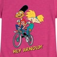 thumbnail image 3 of Hey Arnold! - Arnold and Gerold Bike - Toddler And Youth Girls Short Sleeve Graphic T-Shirt, 3 of 5