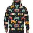 thumbnail image 5 of Bingfone Retro Video Game Men'S Drawstring Hoodie Long Sleeve Pocket Sweatshirts-Small, 5 of 9