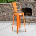 thumbnail image 2 of Kingfisher Lane Metal 30'' Bar Stool in Orange, 2 of 9