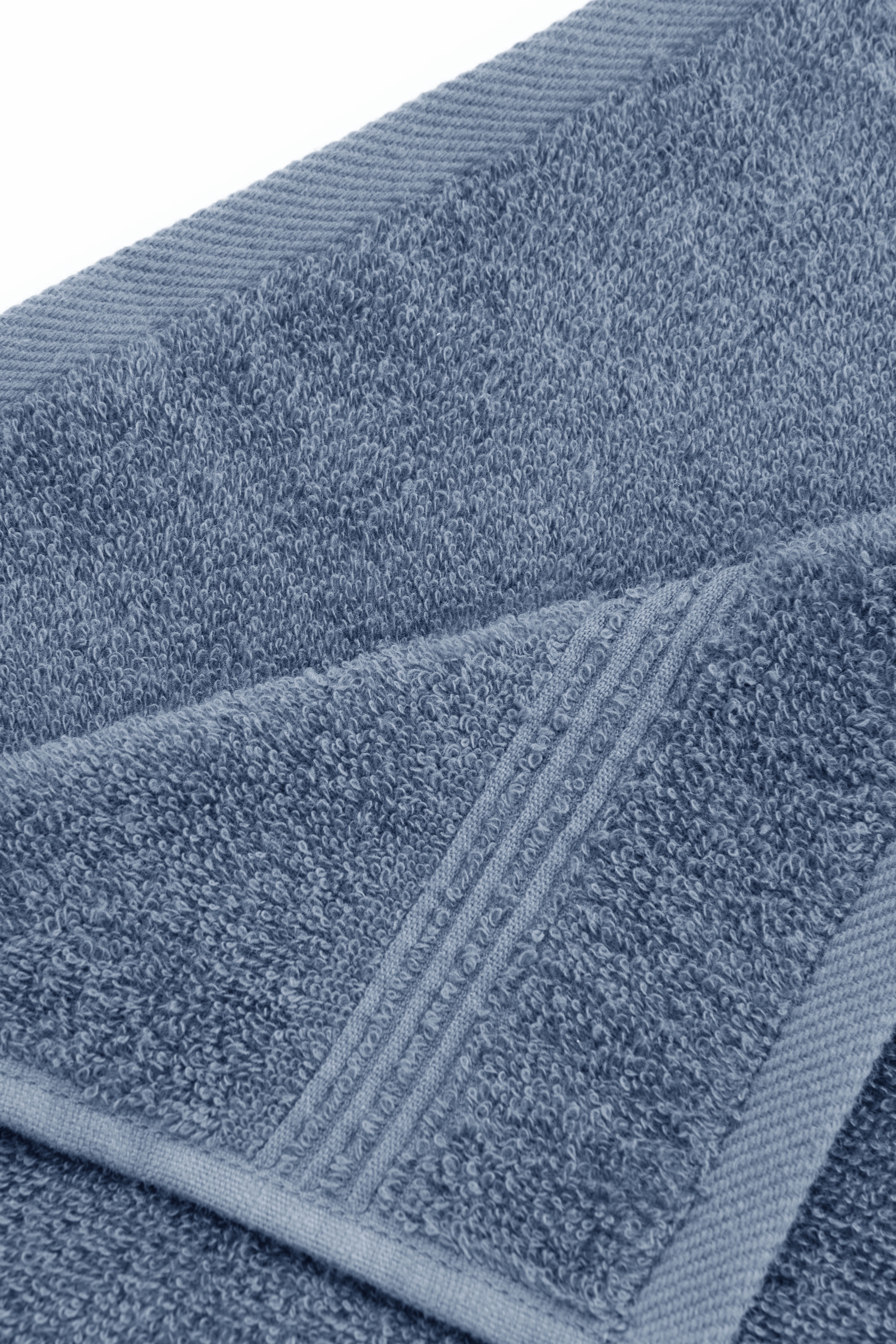 Ozdilek 6-Piece Washcloth Set, 13x13" 100% Turkish Cotton, Lightweight & Quick-Dry, Breathable Face Towels, Soft & Durable Wash Cloths for Daily Use, Gym, Travel, Ocean Blue