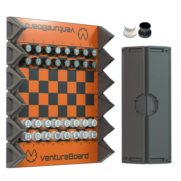 Juego de ajedrez magnético VentureBoard de 6 pulgadas con 2 reinas adicionales