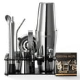 thumbnail image 1 of STAWAY 14-Piece Cocktail Shaker Set - Premium Stainless Steel Bar Tools Kit with Stand, Perfect for Home Bartending & Gift Ideas, 1 of 9