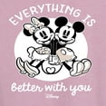 thumbnail image 3 of Disney - Mickey & Friends - Mickey & Minnie in Love - Everything is Better with You - Women's Racerback Tank Top, 3 of 5