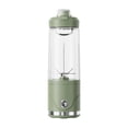 thumbnail image 1 of Licuadora eléctrica portátil con vaso para cocina, exteriores e interiores. Verde, 1 of 9