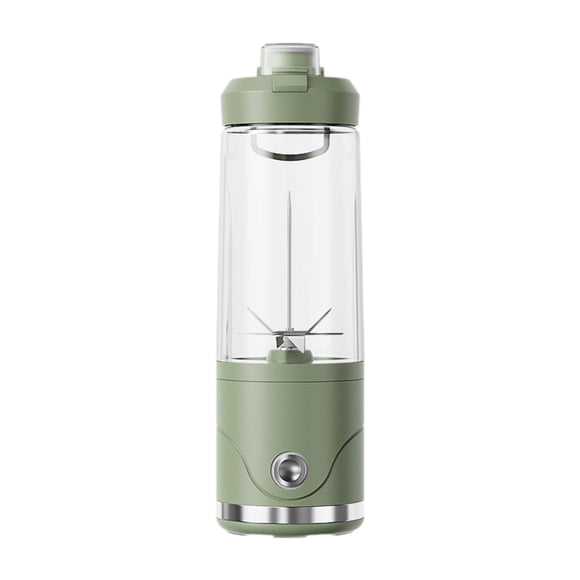 Licuadora portátil, versátil, eléctrica, con vaso mezclador para gimnasio, viajes y hogar. Verde