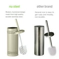 thumbnail image 4 of nu steel Laser Cut Ivory Toilet Brush Holder with Lid, 4 of 7