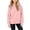 Pink, variant on RYRJJ Girls Boys Button Collar Hooded Sweatshirts Pullover Casual Long Sleeve Hoodies Kids Cute Oversized Pocket Sweatshirt Tops