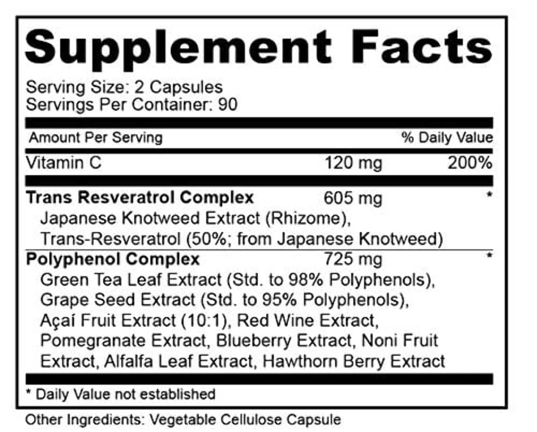 Resveratrol 1450mg per Serving of Potent Antioxidants & Trans-Resveratrol, Promotes Anti-Aging, Cardiovascular Support,(1bottle)