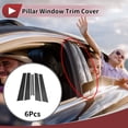 thumbnail image 2 of Pegatina anti rasguños del recubrimiento de la ventana del pilar de Unique Bargains para Nissan Bluebird 2000-2006 Fibra de carbono negra Frontal Trasero Izquierdo Derecho, 2 of 6