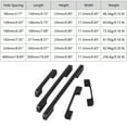 thumbnail image 2 of BE-TOOL 2 Pack Matte Black Cabinet Handle Modern Square Solid Drawer Handles 3 Size Choice Black, 2 of 8