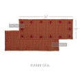 thumbnail image 4 of VHC Brands, Burgundy Star, Cotton, 13x36, Woven Runner, Red, 4 of 6