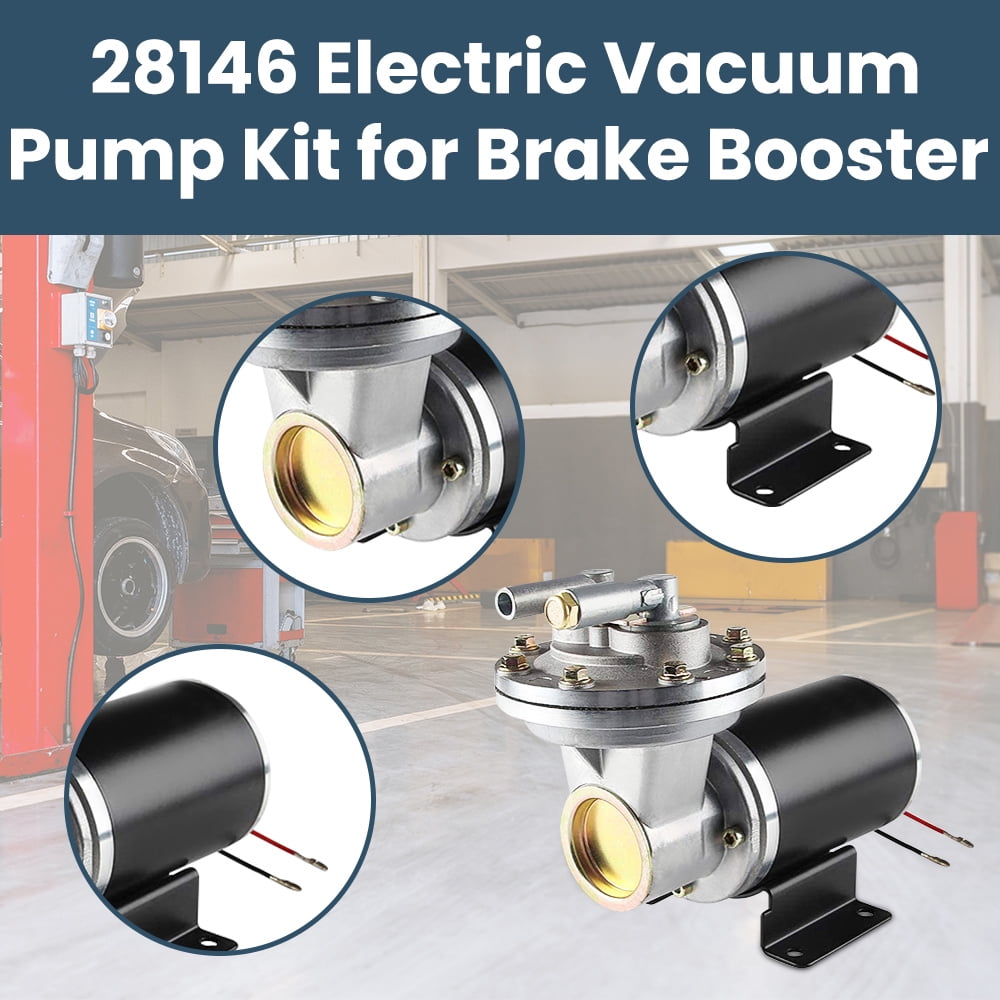 BFO Brake Booster Electric Vacuum Pump Set 12V for Brake Systems 18" - 22"