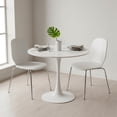 thumbnail image 4 of Ilios Innova | Mesa Redonda Tuli de 80 cm, Comedor Moderno Minimalista Tipo Tulip, Base de Pedestal Robusta, Ideal para Desayunador, Cocina o Departamentos Pequeños, 4 of 9