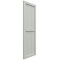 thumbnail image 2 of Ekena Millwork 16 1/8"W x 85"H True Fit PVC, Three Board Framed Board-n-Batten Shutters, Hailstorm Gray (Per Pair - Hardware Not Included), 2 of 8