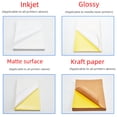thumbnail image 1 of Etiqueta autoadhesiva A4, papel kraft, etiquetas de embalaje, papel para etiquetas autoadhesivas grabables, papel de impresión de Amazon, 1 of 2