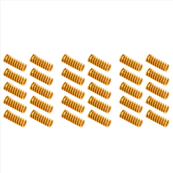Muelle de NivelacióN de Cama de para Impresora 3D Amarillo de CompresióN de 8 X 20 mm para 2 3 Pro -10S PRO Hotbed (30 Piezas)