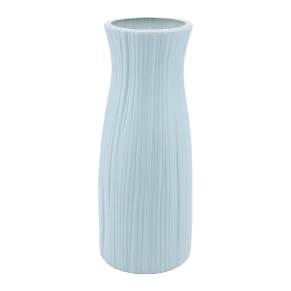Unique Bargains Unbreakable Plastic Minimalist Geometric Vase Green 3.5" x 3.5" x 9.4"