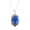 lapis-lazuli, variant on Solid 925 Sterling Silver Necklace For Women, Genuine Tiger Eye Cabochon Oval Gemstone Unique Handcrafted Necklace Gift For Her