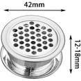 thumbnail image 4 of Rejilla de ventilación redonda de acero inoxidable, 10 piezas para armario, rejilla de escape, ventilación, muebles de cocina, color plateado, mantiene el aire fresco, 4 of 4