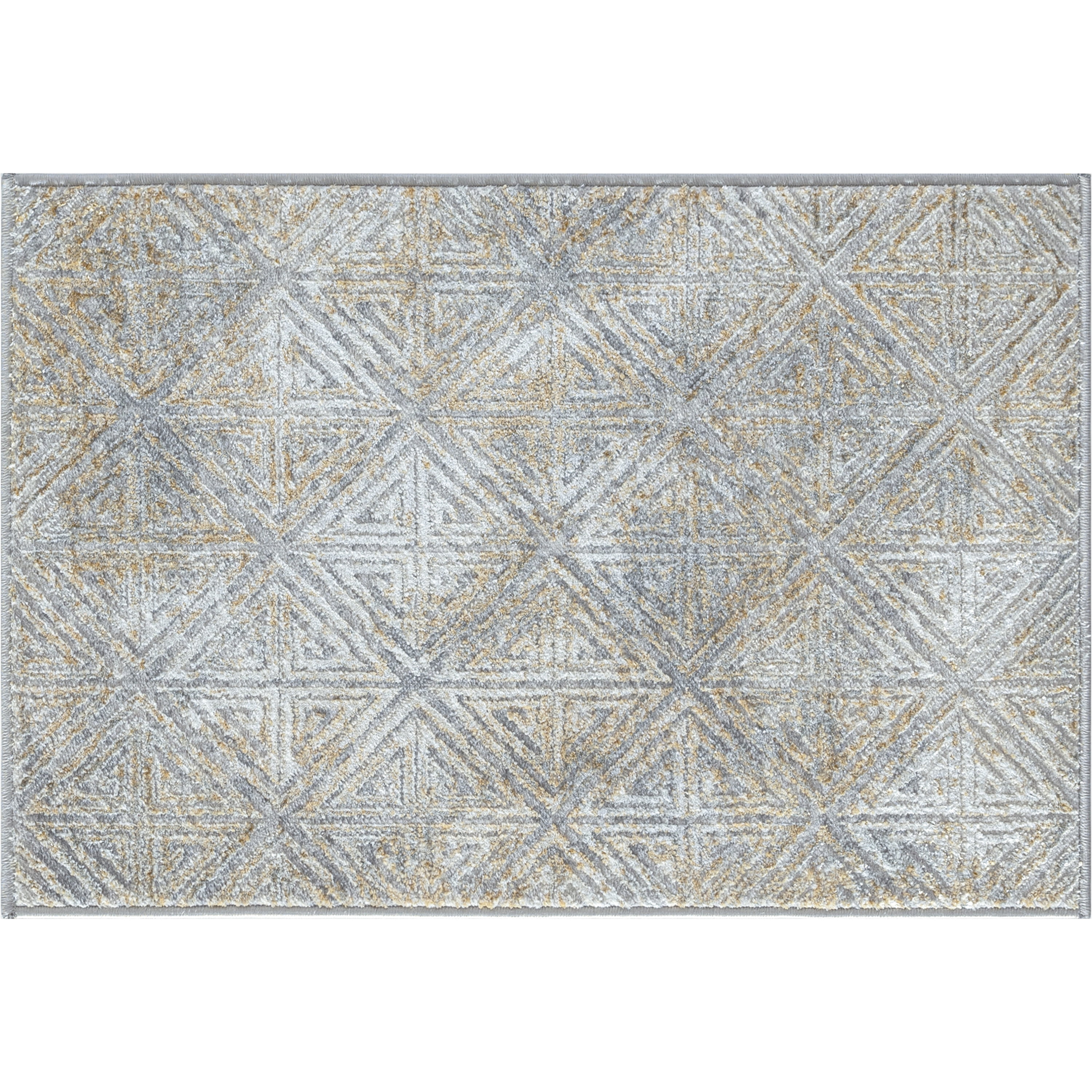 Contemporary 2x3 Area Rug (2' x 3') Abstract Beige, Cream Indoor Scatter Easy to Clean