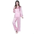 thumbnail image 2 of Richie House Women's Satin Two-piece Sleepwear Set RHW2742, 2 of 2
