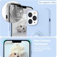 thumbnail image 3 of for iPhone 13 Pro Case,[with Ring Stand][Support Magnetic Car Mount] [Anti-Scratch Microfiber Lining] Slim Shockproof Silicone Phone Case for iPhone 13 Pro 6.1 Inch - Light Blue, 3 of 14