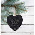 thumbnail image 3 of Darling Souvenir MADE WITH LOVE Personalized&nbsp;Hanging Baxter Dog Memorial Paw Christmas Tree Ornament&nbsp;Engraved Heart Slate Custom Gift, 3 of 4