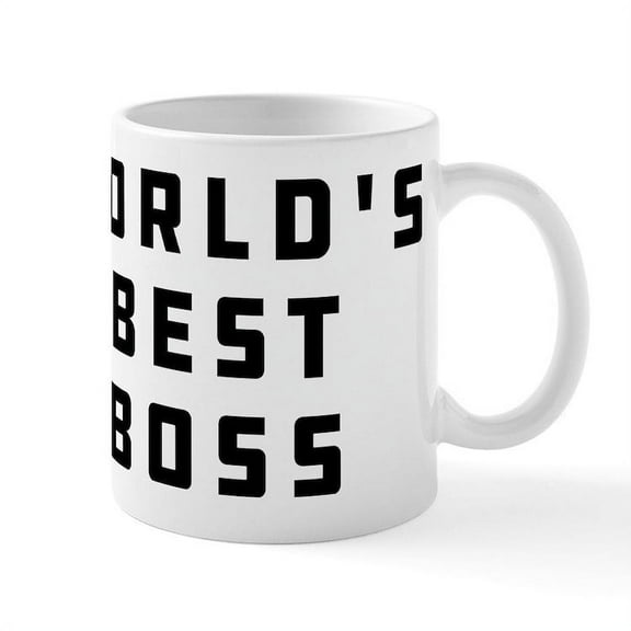 CafePress - World's Best Boss - 11 oz Ceramic Mug - Novelty Coffee Tea Cup