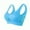 Sky Blue, variant on Large Size Sports Bras Breathable Underwear Womens Seamless Skeleton Support Posture Yoga Bras S-7XL