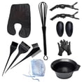 thumbnail image 2 of Dyeing 13PCS Hair Dye Kit Hair Coloring Set Salon Tools Highlights Hat Cape Dyeing Brush Tint Comb Hair Color Mixing Bowl Hair Clips Ear Covers Gloves, 2 of 7
