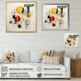 thumbnail image 4 of Designart "Colorful Mid Century Geometry Collage I" Abstract Collages Floater Framed Wall Art Living Room, 4 of 7