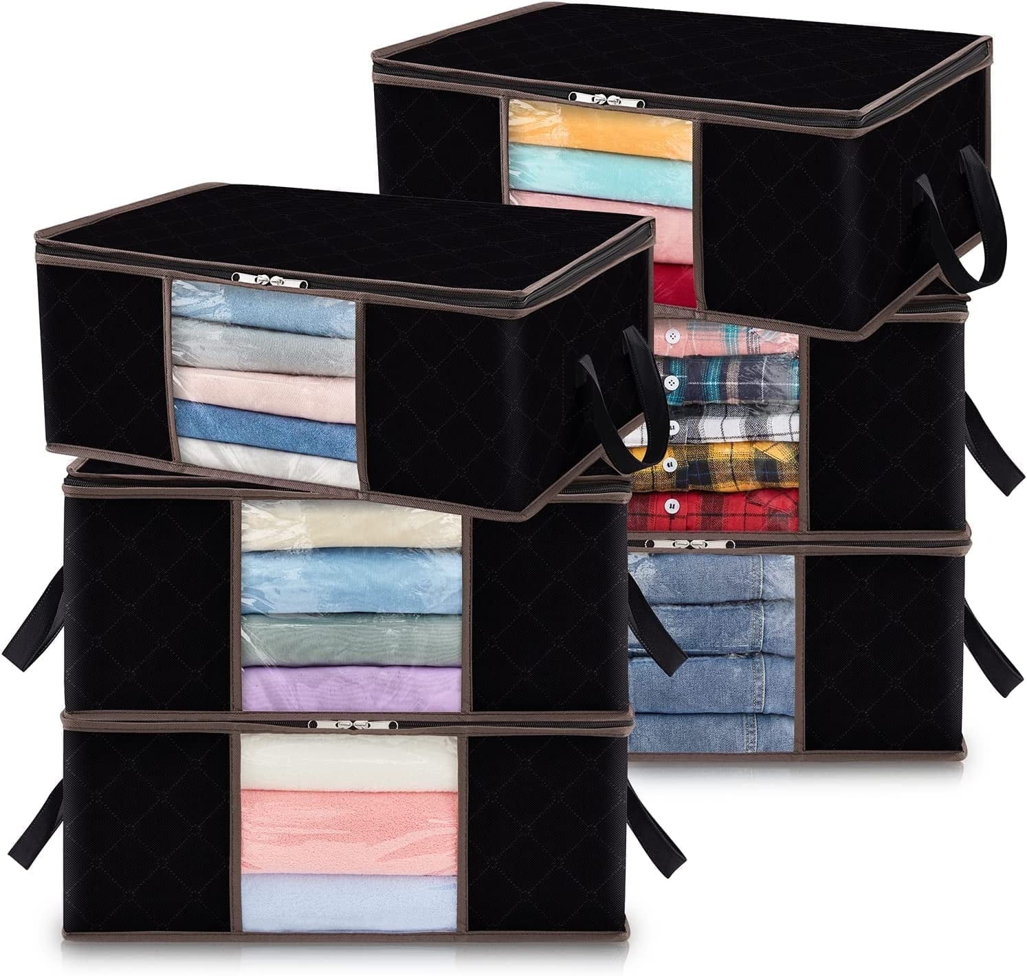 Lifewit 4 Piezas 90L Bolsas almacenaje ropa debajo de la Cama, Cajas