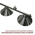 thumbnail image 3 of Bluewave Soft Brushed Stainless Steel 3-Shade Billiard Light, 3 of 5