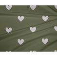 thumbnail image 5 of oneOone Polyester Lycra Light Green Fabric Hearts Dress Material Fabric Print Fabric By The Yard 56 Inch Wide, 5 of 6