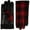 Red Plaid, variant on Isotoner Mens Sleek Heat Faux Leather Plaid Driving Gloves Red,Size Medium,