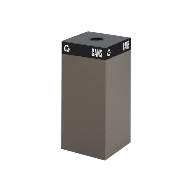 Safco Public Square Brown Recycling Receptacle Base