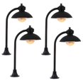 thumbnail image 5 of Streetlight Ornament Miniature Light for Decoration 4Pcs Black PVC, 5 of 5