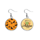 thumbnail image 1 of Spider Bat Cartoon Hallowmas Pendiente del lóbulo de la joyería del pendiente de la hoja del otoño Unbranded M, 1 of 3