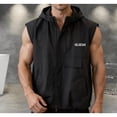 thumbnail image 5 of USNSM Men's Outdoor Functional Lightweight Golf Vest Outerwear with Pockets, Softshell Sleeveless Workwear Jacket Running Hiking Outfits Black L, 5 of 7
